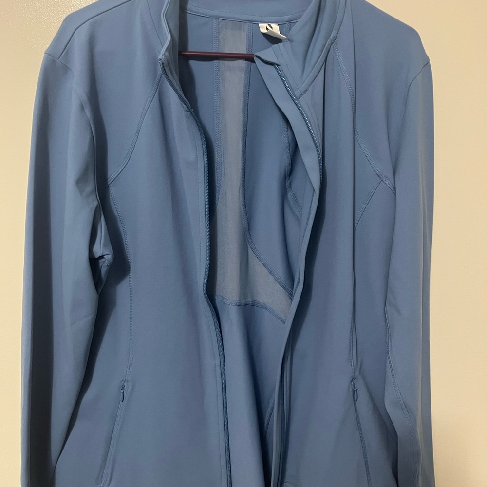 Skechers Women's Light Blue Zip-Front Utility Jacket